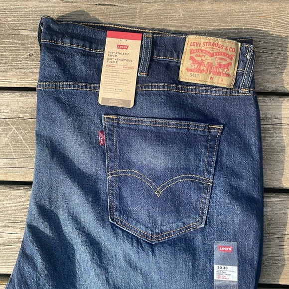 NWT 541™ ATHLETIC TAPER MEN'S JEANS (BIG & TALL) 50/30 - Picture 5 of 14